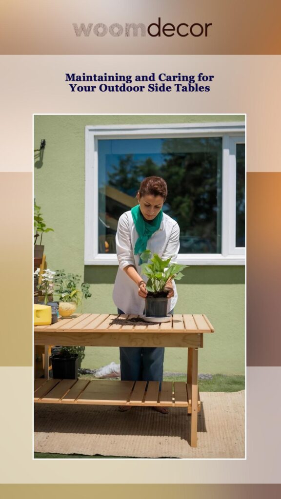 Side Tables For Balconies And Patios 11 Maintaining and Caring for Your Outdoor Side Tables