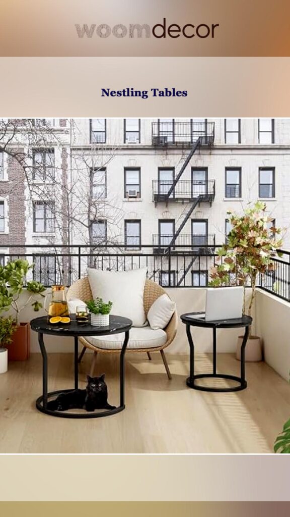 Side Tables For Balconies And Patios 5 Nestling Tables
