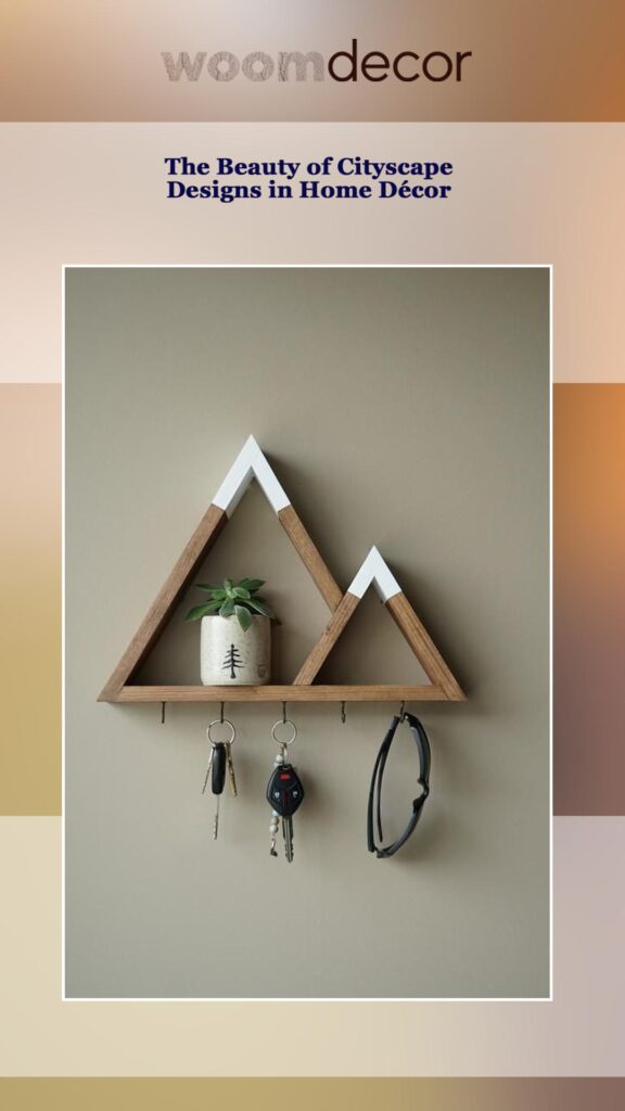 Wooden Key Holders With Cityscape Designs 2 The Beauty of Cityscape Designs in Home Decor