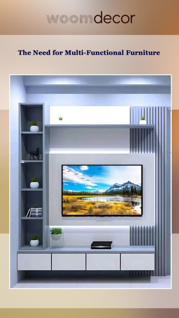 Multi-Functional TV Cabinet With Desk 2 The Need for Multi Functional Furniture