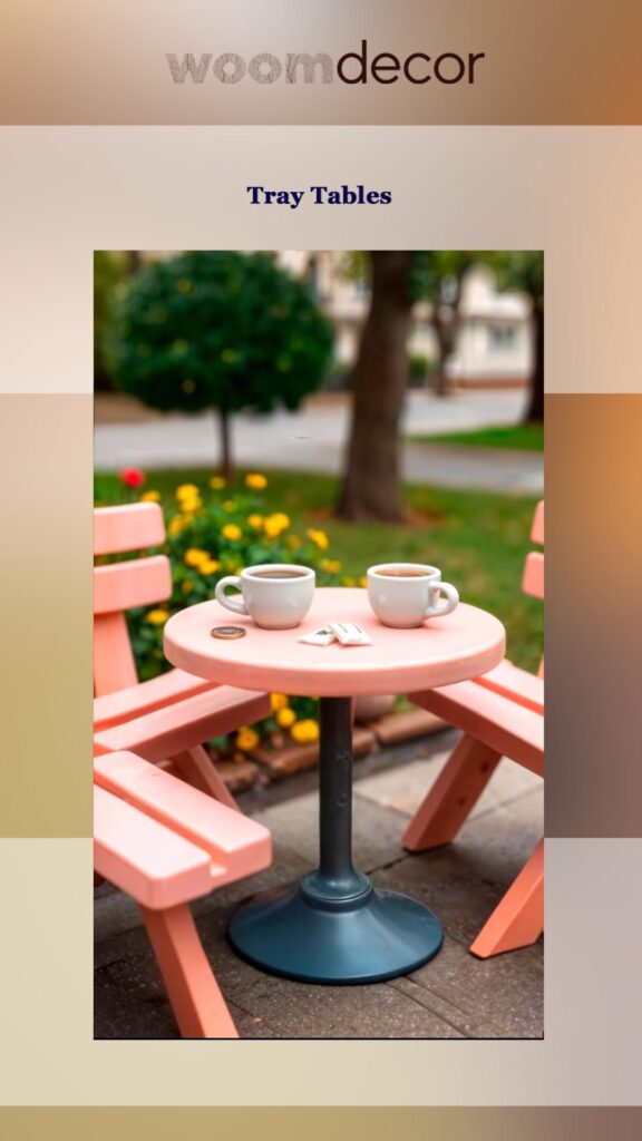 Side Tables For Balconies And Patios 6 Tray Tables