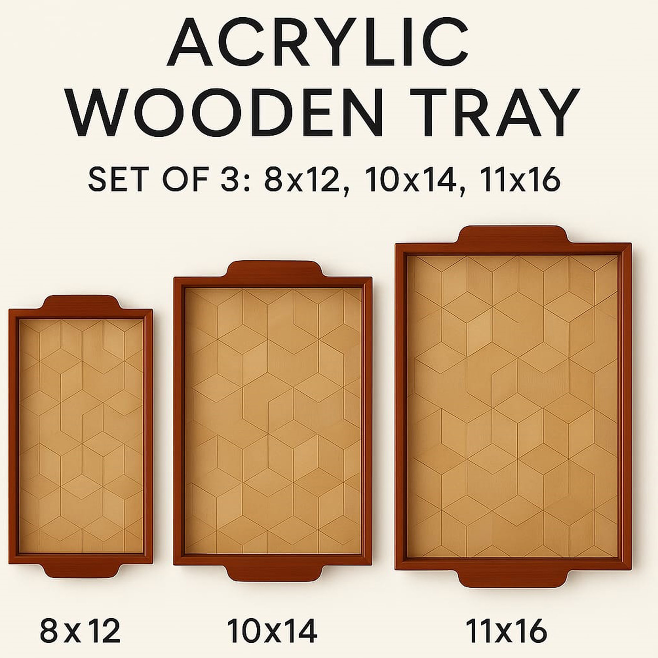 Elevate Your Workspace with the Ergonomic Primum Sagwan Wood Acrylic Tray