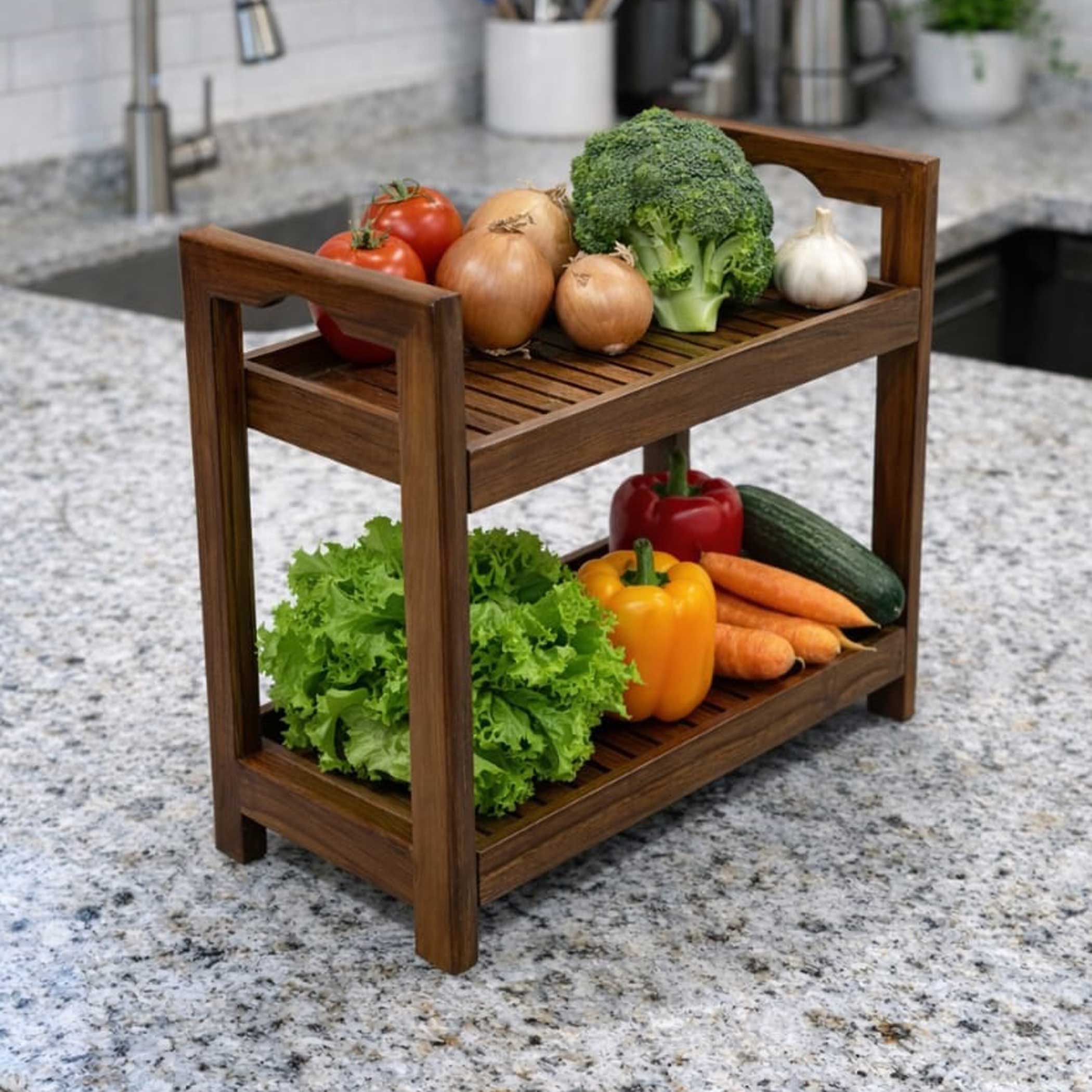 Elevate Your Workspace with the Ergonomic Sagwan/Tik Wood Kitchen rank