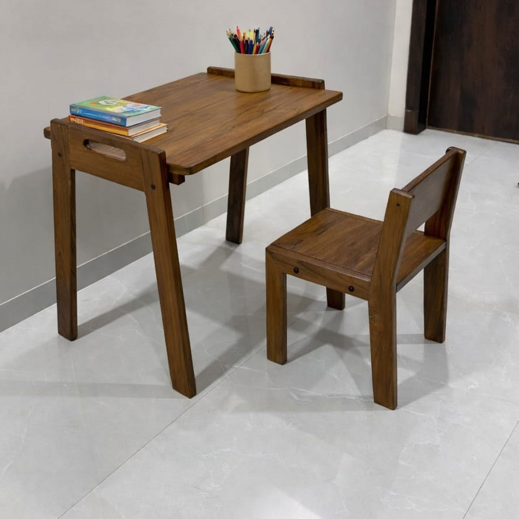 Premium Teak Wood STUDY TABLE FOR 5 TO 9 YEAR CHILD